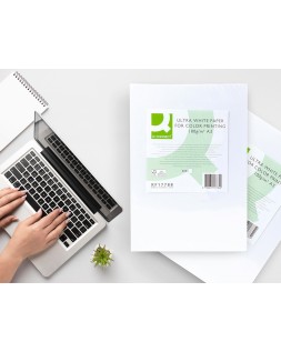 Papel fotocopiadora q-connect ultra white din a3 100 gramos paquete de 500 hojas