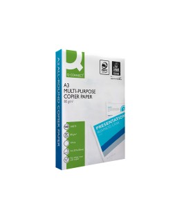 Papel fotocopiadora q-connect economy din a3 80 gramos paquete de 500 hojas