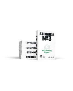 Papel fotocopiadora steinbeis n.3 100% reciclado din a4 80 gramos paquete de 500 hojas