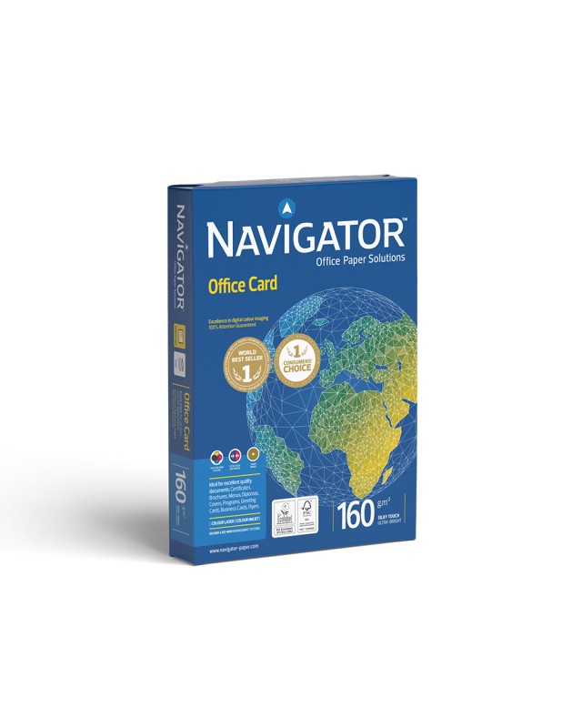 Papel fotocopiadora navigator din a3 160 gramos papel multiuso ink-jet y laser paquete de 250 hojas