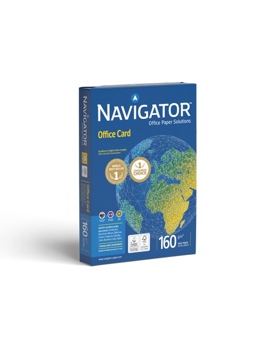 Papel fotocopiadora navigator din a3 160 gramos papel multiuso ink-jet y laser paquete de 250 hojas