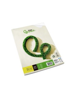 Papel liderpapel a4 80g/m2 reciclado liso paquete de 100 hojas