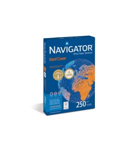 Papel fotocopiadora navigator hard cover din a4 250 gr papel multiuso ink-jet y laser paquete de 125 hojas