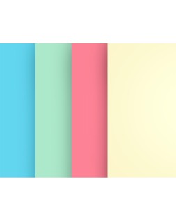 Papel color liderpapel a4 80gr 4 colores surtidos paquete de 100 hojas