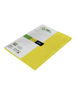 Papel color liderpapel a4 80gr limon paquete de 100 hojas