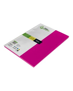 Papel color liderpapel a4 80gr fucsia paquete de 100 hojas