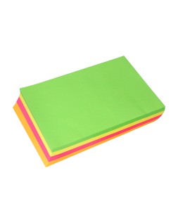 Papel color liderpapel din a4 75 gr neon 4 colores surtidos paquete de 500 hojas