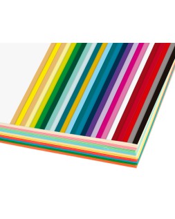 Papel color liderpapel a4 80gr 25 colores surtidos paquete de 100 hojas
