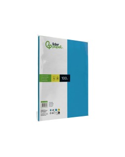 Papel color liderpapel a4 80gr azul turquesa paquete de 100 hojas