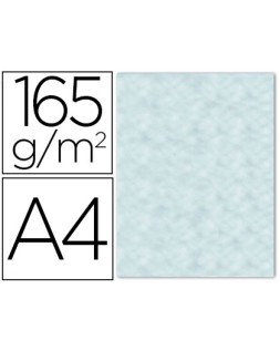 Papel color liderpapel pergamino con bordes a4 165gr azul pack de 25 hojas