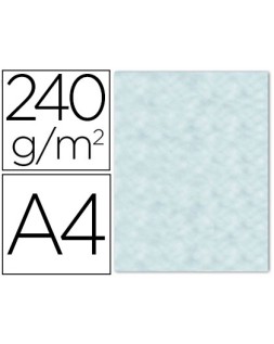 Papel color liderpapel pergamino con bordes a4 240gr azul pack de 10 hojas