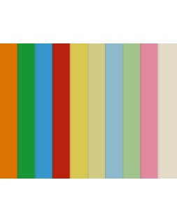 Papel color liderpapel a3 80gr 10 colores surtidos paquete 100 hojas