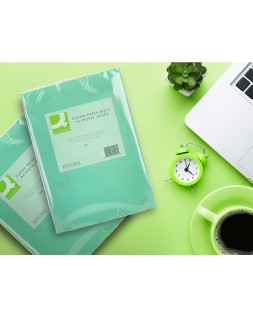 Papel color q-connect din a4 80 gr verde paquete de 500 hojas