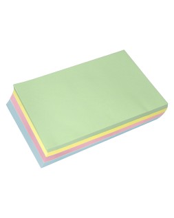 Papel color liderpapel a4 80gr 5 colores surtidos paquete de 500 hojas