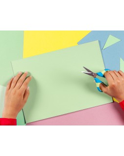 Papel color liderpapel a4 80gr 5 colores surtidos paquete de 500 hojas