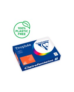 Papel color trophee a4 80gr naranja intenso paquete de 500 hojas