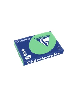 Papel color trophee a3 80gr verde pastel paquete de 500 hojas