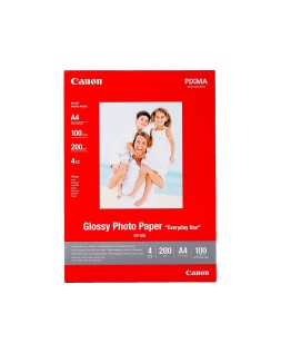 Papel fotografico canon pixma brillo din a4 200g/m2 ink-jet paquete de 100 hojas
