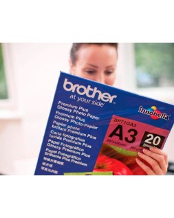Papel fotografico brother premium plus brillo din a3 260g/m2 ink-jet pack de 20 hojas