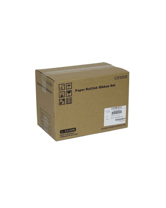 Papel sublimacion citizen 20x25 cm / 20x30 cm 220 impresiones por rollo para impresora cx-02w