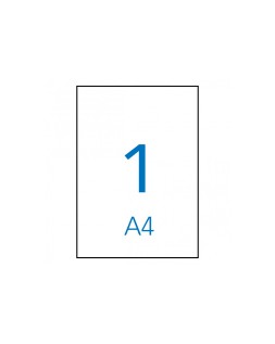 Etiqueta adhesiva apli 1281 210x297 mm fotocopiadora laser ink-jet caja con 100 hojas din a4