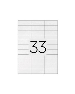 Etiqueta adhesiva q-connect kf10640 tamaño 70x25 mm fotocopiadora laser ink.Jet caja con 100 hojas din a4