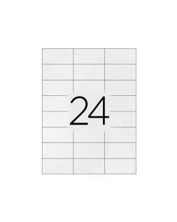 Etiqueta adhesiva q-connect kf10645 -tamaño 70x35 mm fotocopiadora laser ink-jet caja con 100 hojas din a4