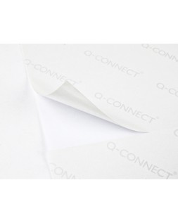 Etiqueta adhesiva q-connect kf10664 tamaño 210x297 mm fotocopiadora laser ink-jet caja con 100 hojas din a4