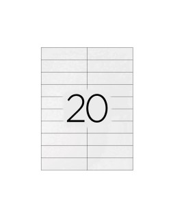 Etiqueta adhesiva q-connect kf26093 tamaño 105x29 mm fotocopiadora laser ink-jet caja 100 h din a4 esp.Hacienda