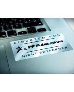 Etiqueta adhesiva resistente avery poliester plata 1,2 mm 45,7x21,2 mm laser pack de 960unidades