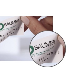 Etiqueta adhesiva resistente avery poliester blanco 3,9 mm 63,5x33,9 mm laser pack de 480unidades