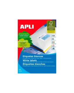 Etiqueta adhesiva apli 1275 tamaño 105x40 mm -fotocopiadora -laser -ink-jet-caja con 1400 etiquetas