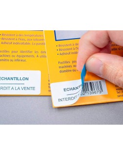 Etiqueta adhesiva cubriente avery permanente para impresora laser blanca 63,5x 38,1 mm caja de 525 unidades