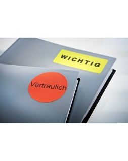 Etiqueta adhesiva tico naranja fluorescentes permanente fsc laser/inkjet/fotocopia redonda 25 mmcaja de 4900 unidades