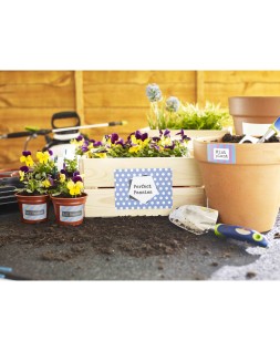 Etiqueta adhesiva avery blanca brillante laser 210x297 mm caja de 40 unidades