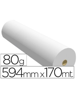 Papel reprografia ppc para plotter 594x170mt 80 g