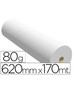 Papel reprografia ppc para plotter 620x170mt 80 g