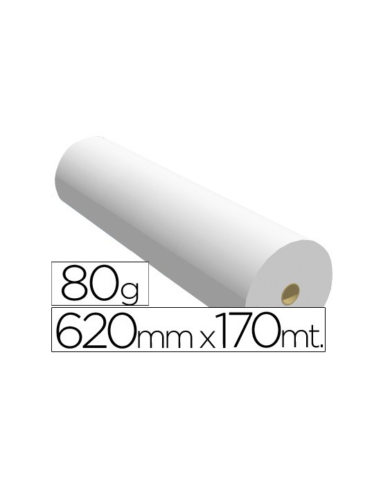 Papel reprografia ppc para plotter 620x170mt 80 g
