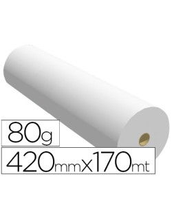 Papel reprografia ppc para planos 420mmx170mt 80 g