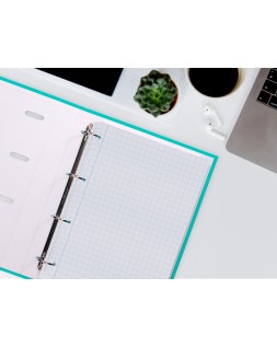 Recambio liderpapel a4 100 hojas 60gr milimetrado sin margen 4 taladros