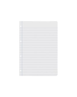 Recambio liderpapel a4 100 hojas 60gr pauta 5ª 2.5mm con margen 4 taladros