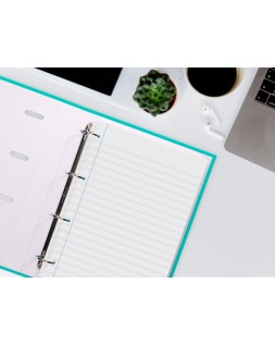 Recambio liderpapel a4 100 hojas 60gr pauta 5ª 2.5mm con margen 4 taladros