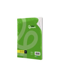 Recambio liderpapel a5 100 h 100gr cuadro 5mm con m argen 6 taladros