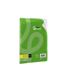 Recambio liderpapel a5 100 h 100gr cuadro 5mm con m argen 6 taladros