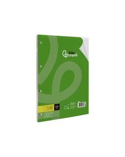 Recambio liderpapel a5 100 h 100gr liso doble margen 6 taladros