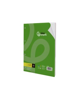 Recambio liderpapel a5 100 h 100gr liso doble margen 6 taladros