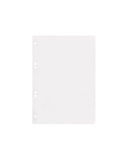 Recambio liderpapel cuarto 100 hojas 60gr liso sin margen 6 taladros