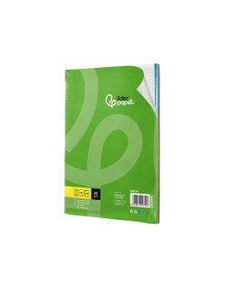 Recambio liderpapel a4 120 hojas 80gr cuadro 5mm sin ma rgen 4 taladros bandas de 5 colores
