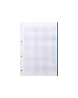 Recambio liderpapel a4 120 hojas 80gr cuadro 5mm sin ma rgen 4 taladros bandas de 5 colores