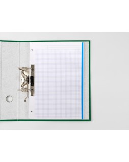 Recambio liderpapel a4 120 hojas 80gr cuadro 5mm sin ma rgen 4 taladros bandas de 5 colores